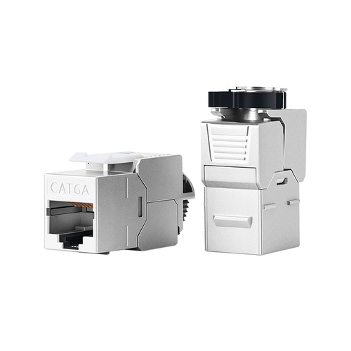 SMT-1080T8C6A-FTP Shielded Toolless Keystone Jack with Ratchet Lock(Option B)