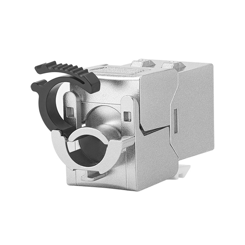 SMT-1076T8C6A-FTP Shielded Toolless Keystone Jack with Ratchet Lock