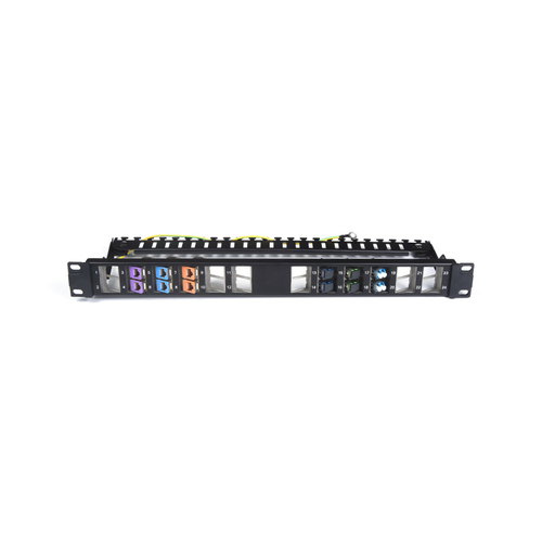 SMT-2052-24P-FTP 24 Port Blank Angled Keystone Shielded Patch Panel