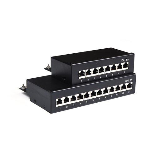 SMT-2030K12C6A-FTP Cat6A 12 Ports Shielded Patch Panel