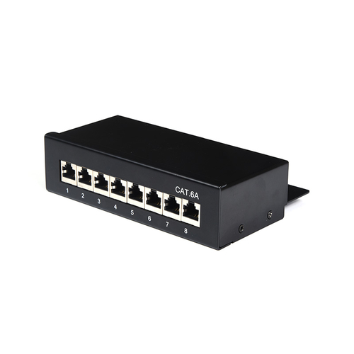 SMT-2030K8C6A-FTP Cat6A 8 Ports Shielded Patch Panel