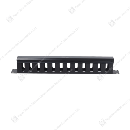 SMT-3010-12P-B 1U 12 RingMetal Cable Manager