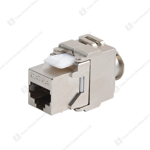 SMT-1033T8C6A-FTP 180 Degree Shielded CAT6A Toolless Keystone Jack