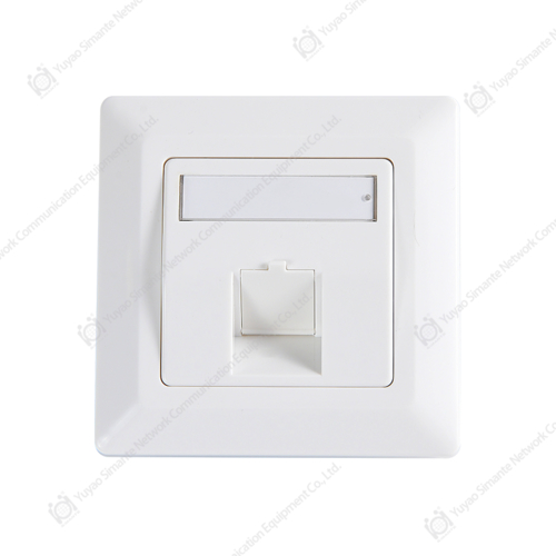 SMT-4308-80F-1X One Port Germany Beveled Faceplate