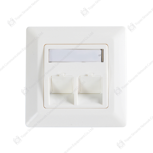 SMT-4308-80F-2X Two Ports Germany Beveled Faceplate