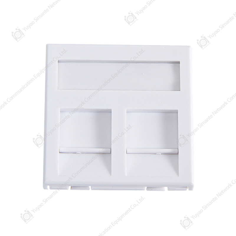 SMT-4311-45-2P 2 Ports Flat Faceplate 45*45mm